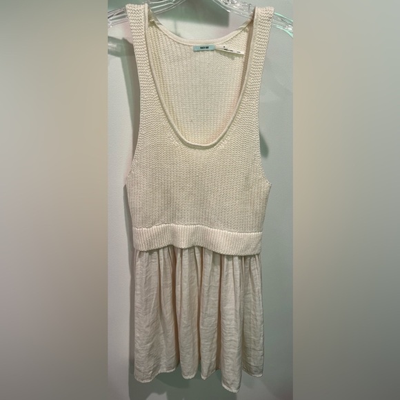 Kimchi Blue Ivory Knit and Flowy Babydoll Style Top Size M - Picture 3 of 14